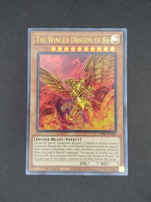 The Winged Dragon of Ra (Alternate Art) LED7-EN000 NM 002-image