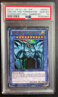 Yu-Gi-Oh! Obelisk The Tormentor LC01-EN001 Legendary Collection PSA 10 GEM MINT-image