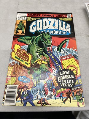 GODZILLA #9 (1978) King of the Monsters Las Vegas Story Newsstand Marvel-image