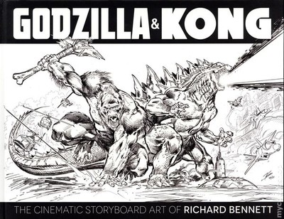 Godzilla and Kong The Cinematic Storyboard Art of Richard Bennet HC #1 NM 2023-image