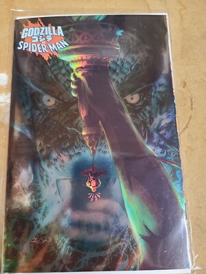 Godzilla Vs Spider-Man #1 Gleason Foil Variant -image