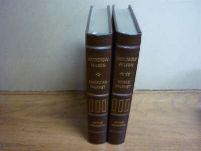 Easton Press. Library of Presidents. Woodrow Wilson. 2 vols. Leather. Fine set.-image