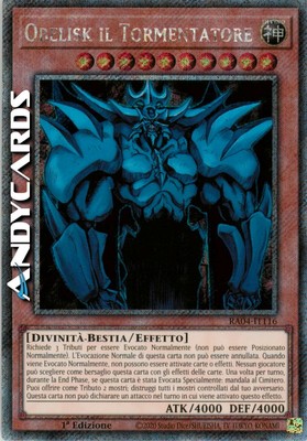 OBELISK THE TORMENTOR Secret Platinum RA04 IT116 • 1Ed-image
