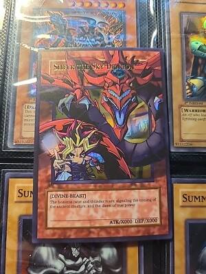 Yugi & SLIFER THE SKY DRAGON Yu-Gi-Oh!  Anime textural Card Holo ACG/CCG-image