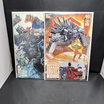 JUSTICE LEAGUE VS GODZILLA VS KONG #7 (2024) 1ST PRINTING JOHNSON  DC (A43)(12)-image