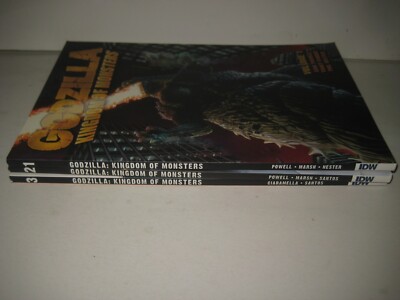 Godzilla Kingdom of Monsters TPB 1 2 3 Complete run Issues 1-12 OOP IDW Comics-image