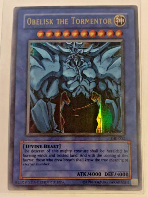 YuGiOh Obelisk the Tormentor GBI-002 Ultra Rare Promo 2003 MP-image