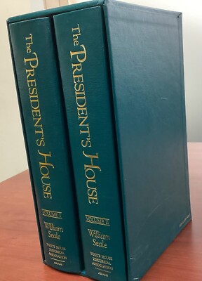 The Presidents House 1986 By William Seale Two Hardback Vol. Set in Slipcase, VG-image