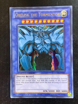 Obelisk the Tormentor LC01-EN001 Ultra Rare Limited Edition Yu-Gi-Oh! Konami-image