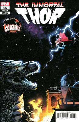 Immortal Thor, The #15B VF/NM; Marvel | 776 Godzilla Variant - we combine shippi-image