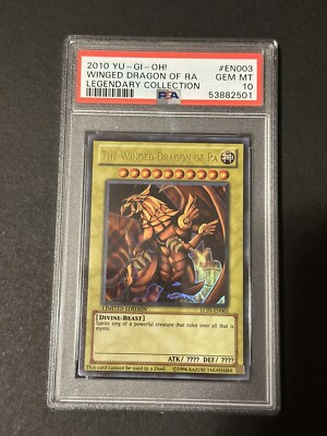 Yugioh The Winged Dragon of Ra LC01-EN003 Ultra Rare PSA 10 2010 Gem Mint 💎-image