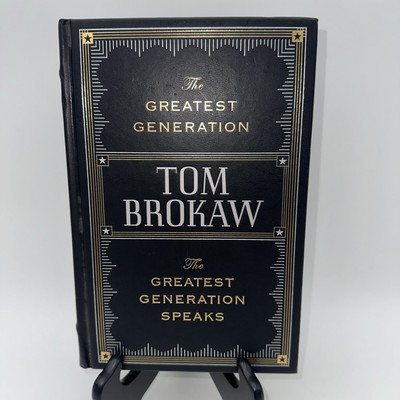Tom Brokaw The Greatest Generation Speaks Hardcover Leather Book WWII-image