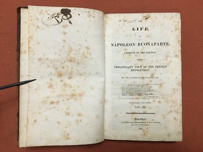 The Life of Napoleon Buonaparte - Volume 3 - 1828 - by Sir Walter Scott -Leather-image