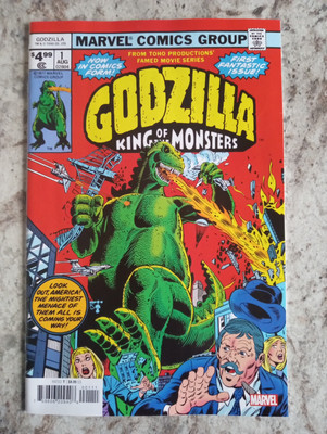 Godzilla King Of The Monsters #1 Facsimile Edition NM- Marvel Comics -image