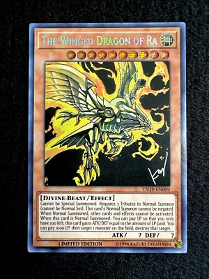🔥YUGIOH • THE WINGED DRAGON OF RA • PRISMATIC SECRET RARE • TN19-EN009 • NM🔥-image