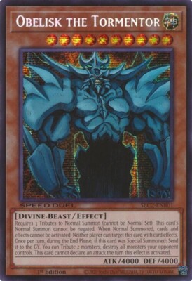 Obelisk the Tormentor (SBC2-ENB01) - Prismatic Secret Rare - 1st Edition-image