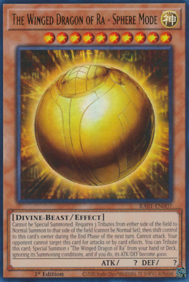 1X NM The Winged Dragon of Ra - Sphere Mode - RA01-EN007 - Ultra Rare 1st Ed-image