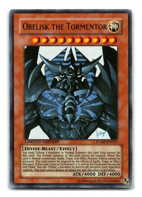 Obelisk the Tormentor JUMP-EN037 Limited Ultra Rare LP-image