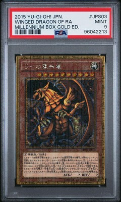 Yu-Gi-Oh! PSA9 The Winged Dragon of Ra MB01-JPS03 2015 Millennium Box-image