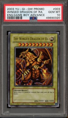 Yu-Gi-Oh! The Winged Dragon of Ra Game Boy ADV Ultra Rare Promo GBI-003 PSA 10-image