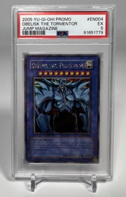 Yu-Gi-Oh! TCG Obelisk the Tormentor Shonen Jump Promo JMP-EN004 Secret Rare PSA5-image