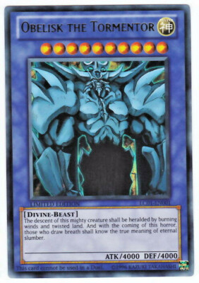 YUGIOH • Obelisk of the Tyrant Obelisk the Tormentor Egyptian Divinity LC01-EN001 -image