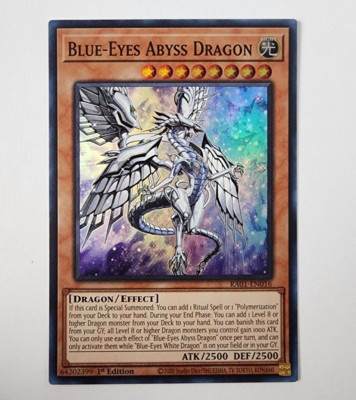 Blue-Eyes Abyss Dragon -  RA01-EN016- Super Rare - NM - 1st Ed - Yugioh-image