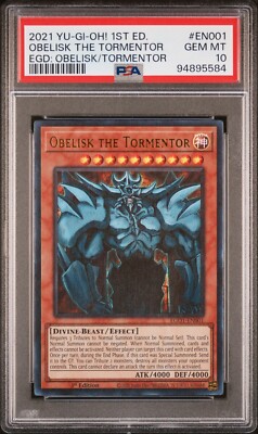Obelisk the Tormentor EGO1-EN001 1st Edition PSA 10-image