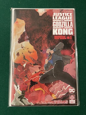 Justice League vs Godzilla vs Kong Monster Sized Edition #1,2 Variant NM Gem Wow-image