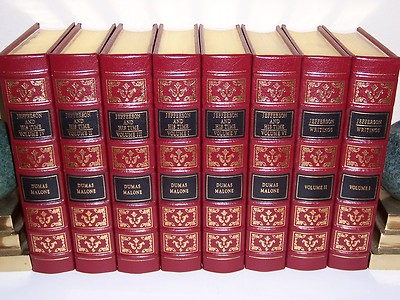 Easton Press JEFFERSON AND HIS TIME & WRITINGS Dumas Malone in 8 vols-image