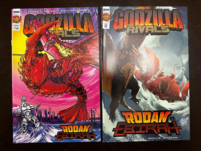 Godzilla Rivals: Rodan Vs. Ebirah B & 1:10 Retailer Incentive Variants IDW-image