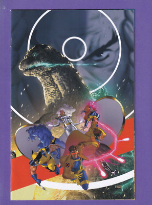 Godzilla Vs. X-Men #1 1:100 Clarke Virgin Variant Actual Scans!-image