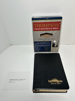 KJV Thompson Chain-Reference Bible Bonded Leather Morningside Dedication-image