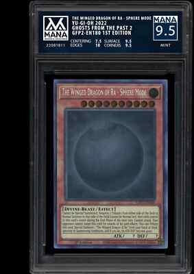 YU-GI-OH THE WINGED DRAGON OF RA - SPHERE MODE   MANA 9.5 MINT PSA 9.5 -AI--image