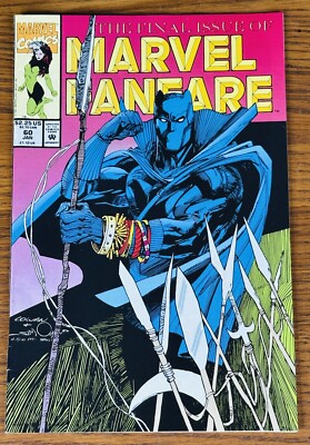 MARVEL FANFARE #60 FINAL ISSUE Black Panther Story Last Comics 1992 VTG-image