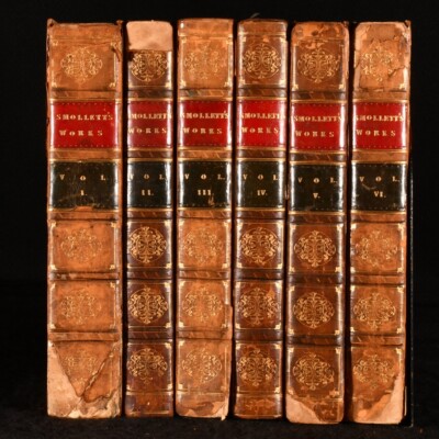 1820 6 Vols The Miscellaneous Works of Tobias Smollett with Memoirs of His Li...-image