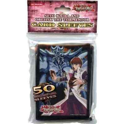 Yu-Gi-Oh Seto Kaiba And Obelisk The Tormentor Card Sleeves 50 count-image