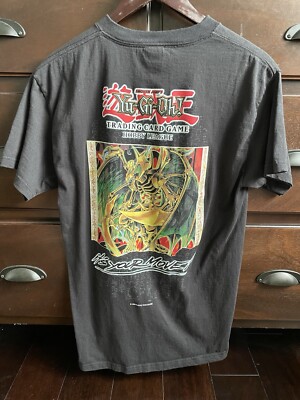 Vintage Yugioh Hamon Winged Dragon Of Ra League Champ Promo TCG T-Shirt Medium-image