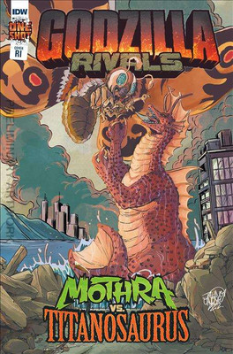 Godzilla Rivals: Mothra Vs. Titanosaurus #1C VF/NM; IDW | RI 1:10 Variant - we c-image