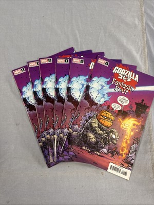 Marvel Comics GODZILLA VS FANTASTIC FOUR #1 SKOTTIE YOUNG Variant (2025) VF-image