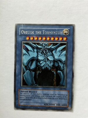 Yu-Gi-Oh! Game Boy Advance Promo GBI-002 Secret Rare Obelisk The Tormentor MP-image