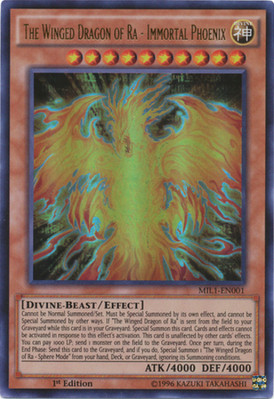 Moderate Play x 1 The Winged Dragon of Ra - Immortal Phoenix - MIL1-EN001 - Ultr-image