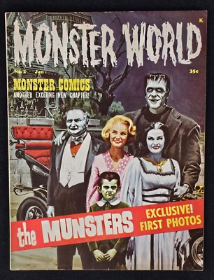 Monster World #2 (1965): The Munsters Photo Cover! Godzilla vs The Thing!-image