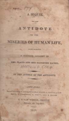Harriet Corp / Sequel to an Antidote to the Miseries of Human Life 1st ed 1810-image