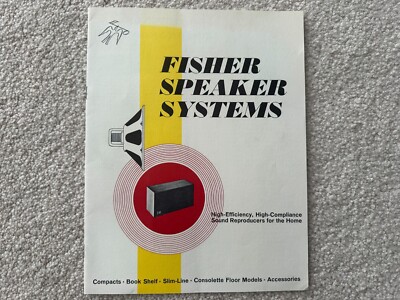 Fisher XP Speaker Systems Original Brochure & Pricelist- Mid-Century Modern 1966-image