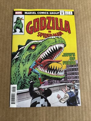 GODZILLA VS SPIDER-MAN #1 ORDWAY HOMAGE VARIANT 1ST PRINT MARVEL COMICS (2025)-image