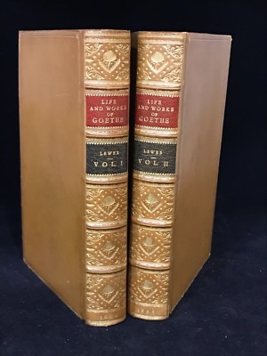 1855 The Life and Works of Goethe G.H. Lewes Two Volumes-image