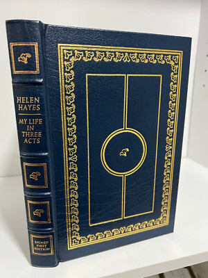Easton Press My Life in Three Acts - Helen Hayes    SIGNED 1st Edition-image