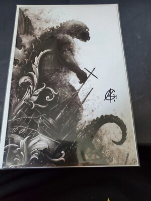 GODZILLA MONSTERPIECE THEATRE #3 SIGNED ANDREW CURREY VIRGIN MEGACON W/COA-image