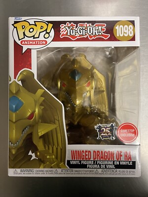 Winged Dragon Of Ra Funko Pop! Gamestop Exclusive Yu-gi-oh Metallic In Hand New-image